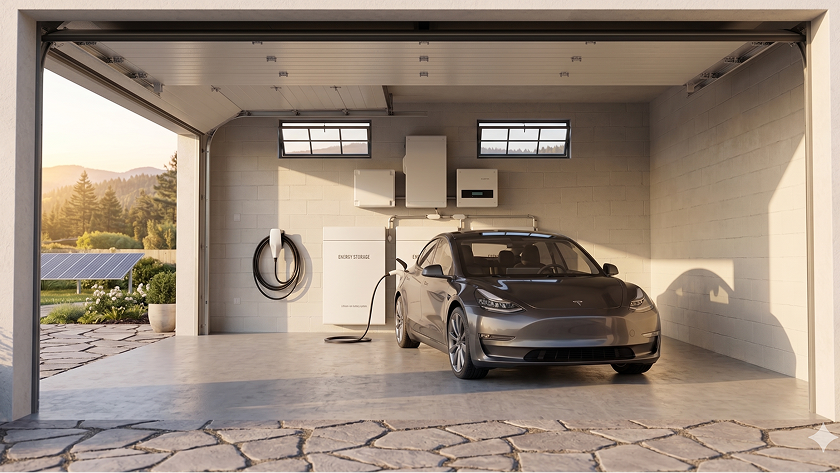 Modern home installation of battery storage